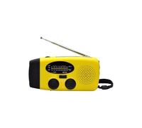 Outdoor Weather Exigency Preparedness Radio Charging 2000mAh Battery Solar Panel Hand Cranked Flashlight For Disaster Portable Solar Cranked Radio