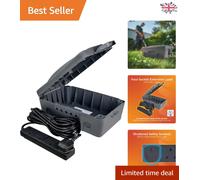 Outdoor Weatherproof Electric Box with 10m Extension Lead - Durable & Secure