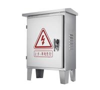 Outdoor Weatherproof Metal Junction Box, Universal Electric Enclosure with Mounting Plates for Equipment Protection