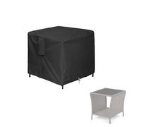 Outdoor Wicker End Side Tables Cover for FIZZEEY Outdoor Side Table, Waterproof Square Cover for Patio Small Rattan, Wicker Coffee Table, Balcony Table, Outside End Table- 18”L x 18”W x 20”H