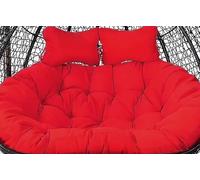 Outdoor Wicker Loveseat Egg Chair Cushion Replacement - 130x110 cm 2-Person Patio Swing Cushion for Hammock Chairs - Comfortable & Design (A)