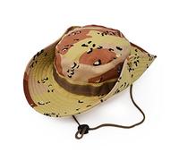 Outdoor Wide Brim Sun Protect Hat, Classic US Combat Army Style Bush Jungle Sun Cap for Fishing Hunting Camping 15