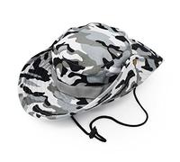 Outdoor Wide Brim Sun Protect Hat, Classic US Combat Army Style Bush Jungle Sun Cap for Fishing Hunting Camping 23