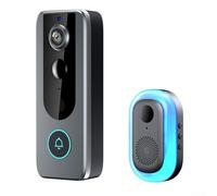 Outdoor WiFi Doorbell with Integrated Camera and Two Way Audio for Visitor Notifications