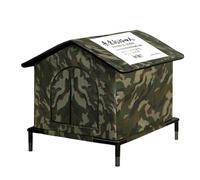 Outdoor Wild Cat Bed - Foldable Waterproof and Insulated for Stray Cats and Small Animals, Resistant, and Easy to Carry for Garden, Patio or Bas