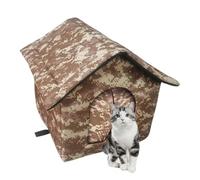 Outdoor Wild Cat House - Warm Winter Shelter, Insulated Outside Wild Cat House with Home, Cold House Proof Protection for Strays and Ferals