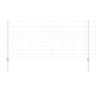 Silver Steel Garden Fence 1x25m Durable Outdoor Privacy Panel Easy Install