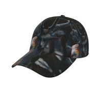 Outdoor Wildlife Deer Antler Baseball Cap Dad Hat Sun Cap Adjustable Size Running Gym Golf Outdoor Tour Classic Unisex Black