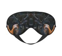 Outdoor Wildlife Deer Antler Sleep Eye Mas Updated Design Light Blocking Night Eye Blinder Men Women Shift Work Travel