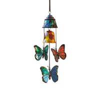 Outdoor Wind Chimes Outdoor Patio Butterfly Wind Chimes Decorations Weatherproof metal frame leisure decorations for balconies, eaves, porches, gardens, fences