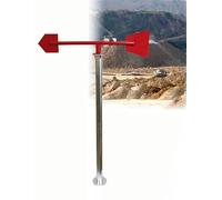 Outdoor Wind Measuring Socks ， Stainless Steel Reflective Luminous Wind Vane For Roof Factory Multicolor Multiple Sizes(Red,Bracket 47.3"-70.9")