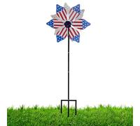 Outdoor Wind Spinner, Patriotic Wind Turbines and Windmills with a Ground Spike, Wind Spinner for the Garden Area, for the Garden, Backyard, Patio, Lawn, The Flower Bed Path and De