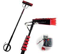 Outdoor Window Cleaning Brush, Window Cleaning Pole, Window Cleaner Kit, Water/Hose Fed Pole, Cleaning Photovoltaic and Solar Panels, Brush Head/3.6M