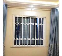 Outdoor Window Security Bars Lockable Sliding Window Grilles Anti-Theft Folding Guard for Basement Balcony Shed - Safety Barrier (W110xH60cm/44x24in)