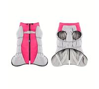 Outdoor Windproof Cold-Proof Winter Warm Adjustable Pet Jacket With Zipper For Labradors Shiba Inus Golden Retrievers,A,6XL