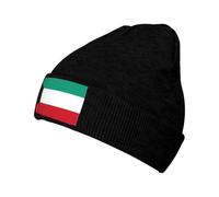Outdoor Windproof Kuwait Flag Pattern Brimless Foldover Beanie Unisex Thermal Hat for Ski Running Cycling Soft Stretchy Comfortable Multi-Scenario Use Cold Weather Cap