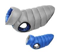 Outdoor Windproof Waterproof Reversible Winter Warm Cold-Proof Snow Dog Jacket For Bulldogs Sheepdogs Labradors,Grey,5XL