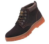 Outdoor Winter Boots Lined Snow Boots Men's Snow Boots Warm Fur Lined Hiking Boots Warm Winter Shoes Men Women Winter Boots Splash Protected Naked Winter Boots, brown, 36 EU