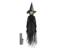 Outdoor Witch Halloween Decorations, Light Up Screaming Holding Hands Witches With Hats And Stakes, Horror Props With Sound For Garden Yard Haunted House Patio Lawn Grave Party Scary Decoration