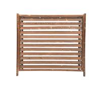Outdoor Wooden Air Conditioner Cover Screen - Protective Grilles & Flower Stand for Garden, Terrace, Balcony - Size 81x30x72cm & 115x54x95cm - Stylish AC Rack Shield (96x40x89cm)