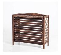 Outdoor Wooden Air Conditioner Cover, Stylish Radiator Shield, Garden AC Unit Hiding, Decorative Wood Rack for Patio, Medium Size Air Conditioning Protection
