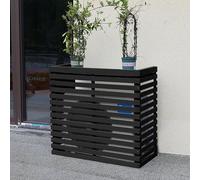 Outdoor Wooden Air Conditioner Fence Stylish & Trash Can Enclosure No Dig Decorative Barrier for Outdoor Units Enhance Your Garden Aesthetics