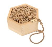 Outdoor Wooden Beehive Creative Hanging Bee House for Insects Garden Ornament to Attract Pollinators and Enhance Natural Beauty Your