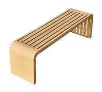 Outdoor wooden bench,park benches for outside,Galvanized material imitation wood grain park bench, simple and modern style, with screws to fix to the ground(Light,150cm/59.1in)