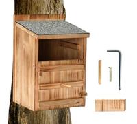 Outdoor Wooden Bird House with Owls and Owls