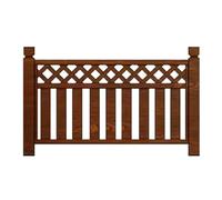 Outdoor Wooden Fence Gate - Freestanding Splicable Garden Partition Decorative Edging for Patios & Backyards (110x100cm - 1PC) - Perfect for Landscape Design