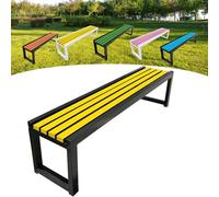 Outdoor Wooden Garden Bench for 2-3 People 100x40x45cm Rust & Corrosion Resistant Eco-Friendly Coating Perfect for Gardens Patios Balconies & Parks
