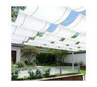 Outdoor Wooden Pergola with Retractable Waterproof Awning Canopy U-Shape Wave Sail for Garden Terrace Deck & Gazebo - 2.5m x 12m (8.2ft x 39.3ft)