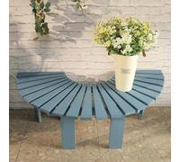 Outdoor Wooden Round Tree Bench - Weather-Resistant Garden Seating, Corrosion-Resistant, Fan-Shaped Design for Parks, Durable Patio Furniture, Perfect for Tree Areas