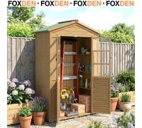 Outdoor Wooden Storage Cabinet, Garden Tool Shed with Acrylic Windows for Patio