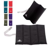 Outdoor World Folding Sit Mat - Thermally Insulated Waterproof Portable Seat Pad - Lightweight Padded Camping, Hiking, Festival & Outdoor Cushion - Compact Foldable Design, Easy Clean (Black X-Large)