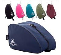 Outdoor World Premium Boot Bag - Water-Resistant Wide Zip Opening Unisex - Shoe Storage Bag for Hiking, Walking, Football, Rugby, Golf Gym Shoes - Suitable for Adults, Children, Men, Women (Navy)