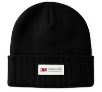 Outdoor World Thinsulate Waterproofed Beanie - Thermal Insulated Winter Hat for Men & Women - Windproof, Breathable Knit Cap for Hiking, Skiing, Fishing & Outdoor Work (Black, L/XL)