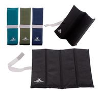 Outdoor World X-Large Folding Sit Mat - Lightweight Waterproof Foam Seat Pad for Camping, Hiking, Festivals & Picnics - Compact Foldable Cushion for Outdoor, Stadiums & Garden Use (Black, X-Large)