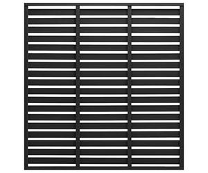 Outdoor WPC Black Garden Fence Panel, 85x170 cm -, Weather-Resistant, Ideal for Yard, Patio, and Landscaping Enhancement