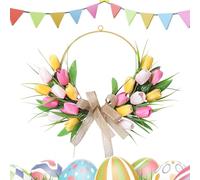 Outdoor Wreath - Boisk Decorative Artificial Flowers, Door Decoration In The Shape Of A Wreath,For Decorating Windows,Indoors, Valentine's Day, Easter, Wedding, And