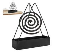 Outdoor Zampirone Holder, 2 Pcs Simple Iron Incense Holder Hanging Coil Incense Holder for Home Garden Outdoor, with Cleaning Brush Incense Burner Holder, Incense Holder for Bas