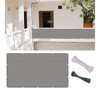 Outdoor280x400 cm 95% UV Protection Tear and Wind Resistant with Cords - Ideal for Balcony Garden Patio Terrace Light Gray Shade.