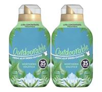 Outdoorable Fabric Conditioner 490ml x 2 - Ultra-Concentrated Softener (35 Washes) - Long-Lasting Freshness - Woody Fragrance with Welari Thank You Card | (2 Pack)