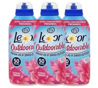 Outdoorable Fabric Conditioner Floral Fresh 50 Washes 700ml Bottles - Ultra-Concentrated Outdoor Freshness - Anti-Fade, Anti-Stretch Protection - Long-Lasting Fragrance by Comfort (3 Pack)