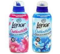 Outdoorable Ultra Concentrated Fabric Conditioner, Pink Blossom and Spring Awakening, 700ml 50 Washes Fresh Outdoor Scent (Pack Of 2)