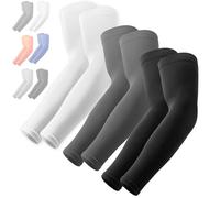 OutdoorEssentials UV Sun Protection Compression Arm Sleeves - Tattoo Cover Up - Cooling Athletic Sports Sleeve for Football