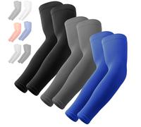 OutdoorEssentials UV Sun Protection Compression Arm Sleeves - Tattoo Cover Up - Cooling Athletic Sports Sleeve for Football