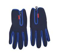 outdoorm 1 Pair Winter Screentouch Gloves Fleece Thermal Windproof with Zipper for Men Women Running Cycling Skiing (M)