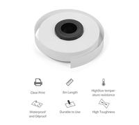 outdoorm 10-Pack PET Label Tapes Refills for MAX LM Label Printers LM-370A/ LM-380E/ LM-380A/ LM-380EZ/ LM-390A - 9mmx8m Yellow (Yellow)