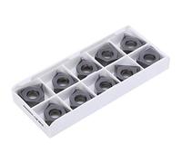 outdoorm 10Pcs CNC Insert Turning Tool Lathe Blade Cemented Carbide WNMU080608EN-GM LF6018